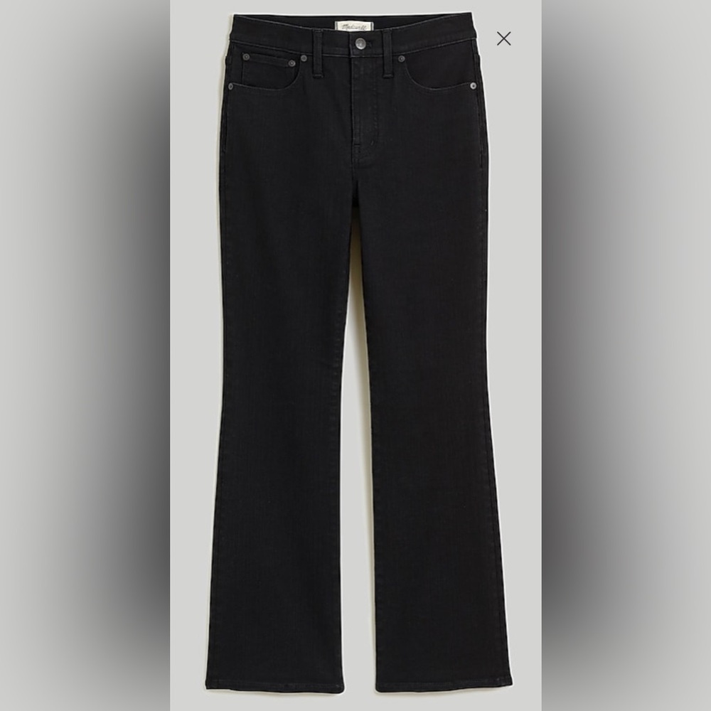 Madewell mid-rise Kick Out jeans in Black Wash size 33